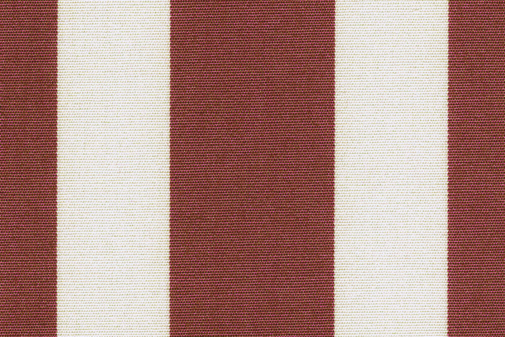 Markisen-/Outdoor-Stoff - wasserdicht - Blockstreifen - Bordeaux/Creme 