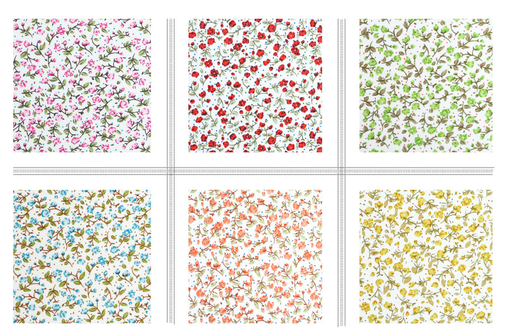 Stoffband Millefleur - 10 Meter-Rolle - 20 cm breit 