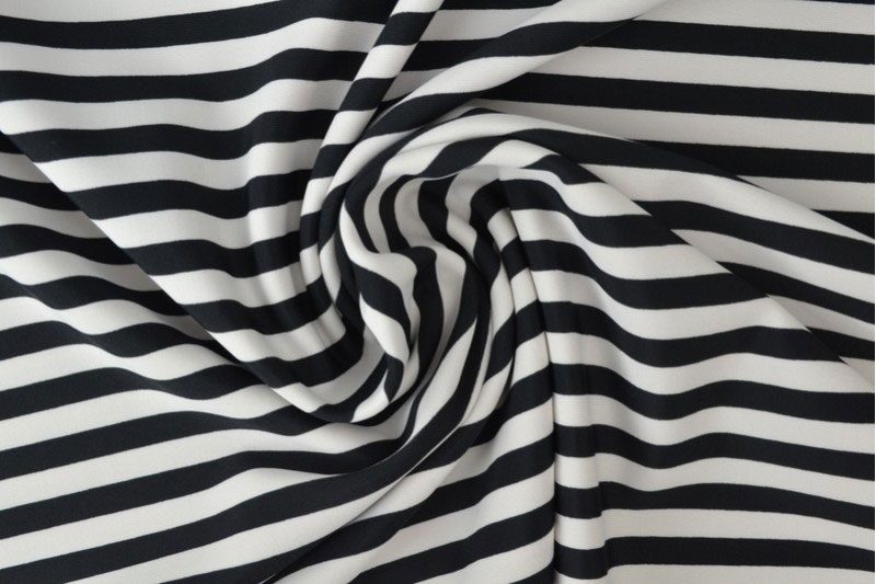 Badeanzugstoff - Black & White 