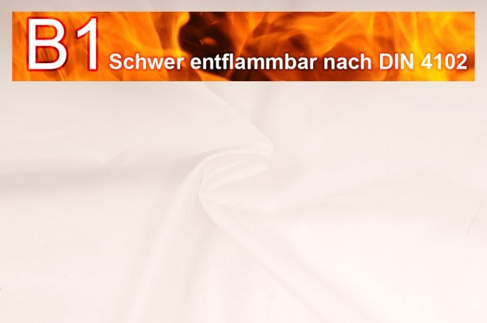 Dekorations Stoff schwer entflammbar - 140 cm - Champagner - 2,0 Meter Champagner