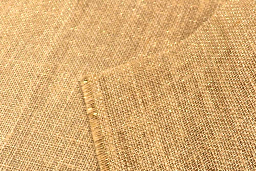 Jute-Stoff - Glitter - Gold 