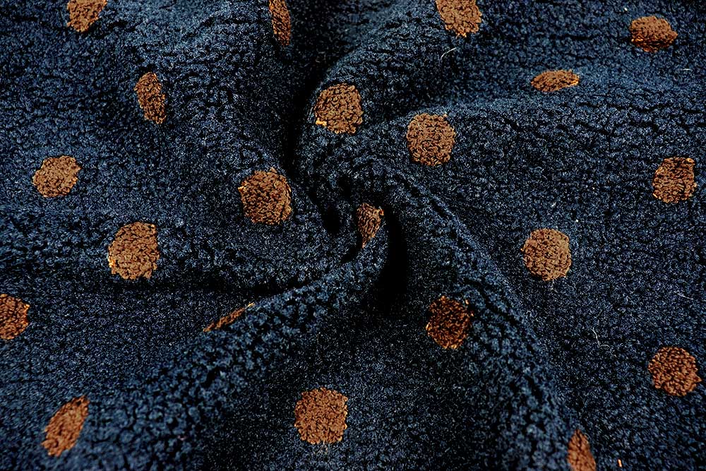 Fleece Sherpa mit Punkten 