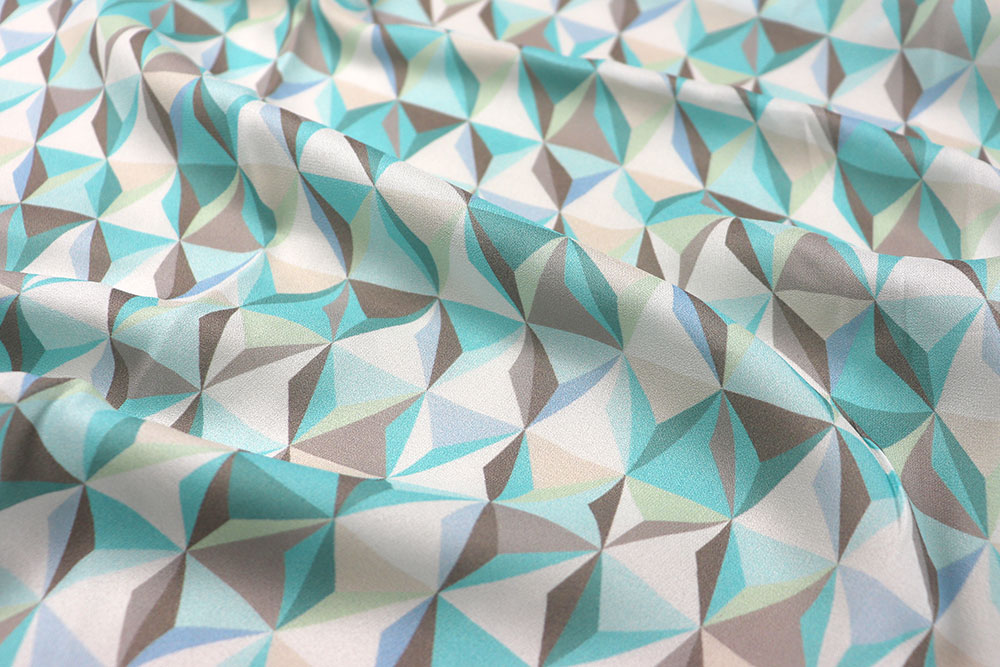 Blusen-Chiffon - Aqua Prism 