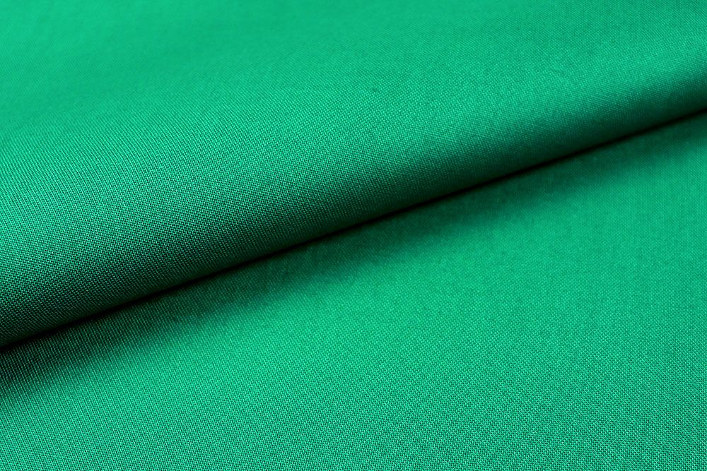 Baumwollstoff mercerisiert - Grün 