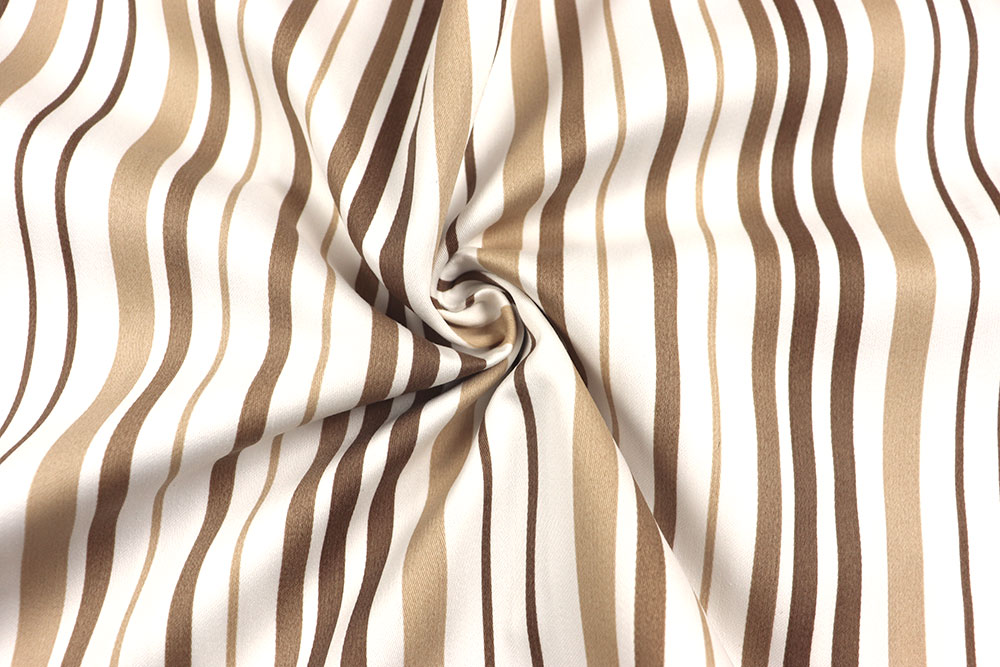 Dekostoff - Multistreifen Mocha - 280 cm breit 