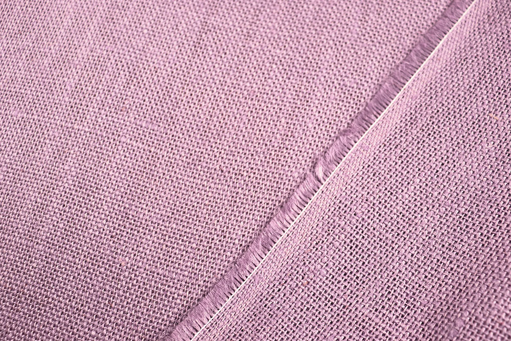 Jute-Stoff in Fliederrosa - 280 cm 